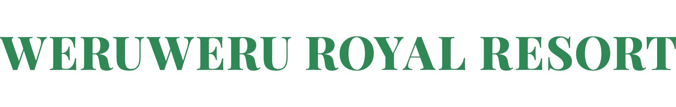 Weruweru Royal Resort Logo, A Client for Mirambo Paul.